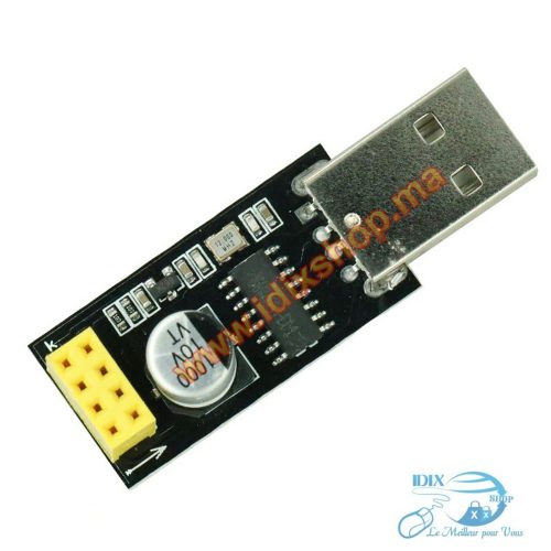 Adaptateur Usb vers Serial  Pour Module Wifi ESP8266 Esp-01