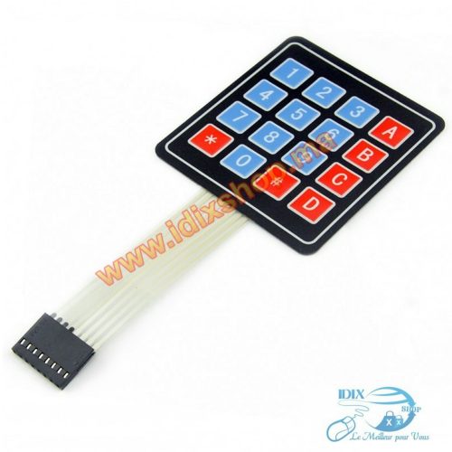 Keypad -Clavier 4×4 Matrice 8 Pins 16 touch
